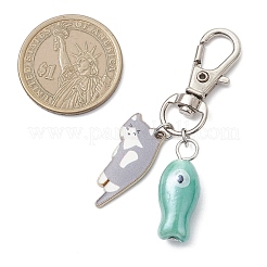 Подвесные украшения из сплава эмали&nbsp;HJEW-JM04182