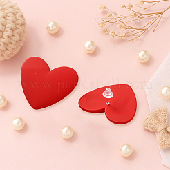 9 пара двухцветных акриловых сережек-гвоздиков&nbsp;EJEW-GO0002-05