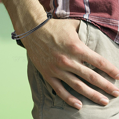 Изготовление регулируемого кожаного шнура-браслета&nbsp;MAK-WH20007-001J