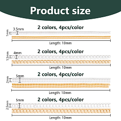 32 шт. 8 стиля пластиковое кольцо регулировочная спиральная катушка&nbsp;FIND-DC0007-63