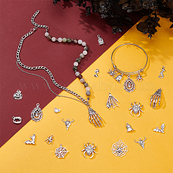 50 шт. подвески из сплава в тибетском стиле на тему Хэллоуина&nbsp;FIND-UN0010-13