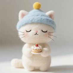 18 шт. 6-х цветная шерстяная ровница своими руками&nbsp;DIY-SP0005-70B