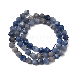 Природные голубые авантюрин бисером пряди&nbsp;G-Z119-A38-01