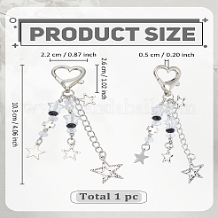 1 шт. подвеска в виде звезды из сплава смолы&nbsp;HJEW-LP0002-85