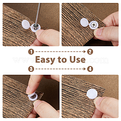 300 шт. 2 вида пластиковых заглушек для винтов с откидной крышкой&nbsp;DIY-FH0010-34