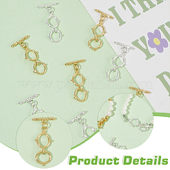 2 цвет латунные застежки-тоглы&nbsp;KK-BC0013-94