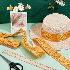 Этнический стиль цветочный узор вышивка полиэстеровые ленты&nbsp;OCOR-WH0104-44B