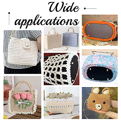 8 шт. 4-х цветная овальная фетровая ткань&nbsp;DIY-PH0009-23