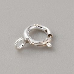 925 стерлингового серебра застежками пружинного кольца STER-WH0008-16A-S