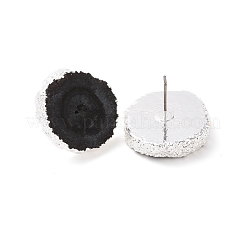 Серьги с натуральным крашеным кварцем&nbsp;EJEW-P166-C04