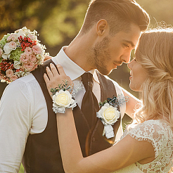 Запястье и брошь из шелковой ленты&nbsp;AJEW-WH0285-17