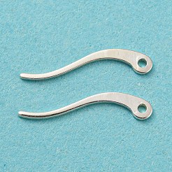 925 фурнитура для серег-колец из латуни из стерлингового серебра&nbsp;STER-Z004-05B