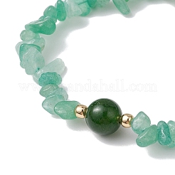 Ромбовидные натуральные драгоценные камни бусины эластичные браслеты для женщин&nbsp;BJEW-JB10984