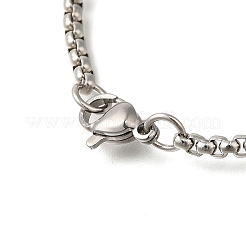 201 нержавеющая сталь с разноцветными кубическими циркониями&nbsp;NJEW-Q002-02P