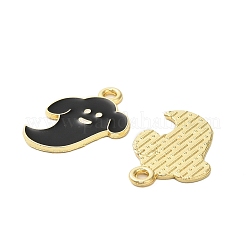 Подвески из сплава черной эмали&nbsp;ENAM-G229-08G