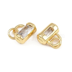 Латунные микропаве прозрачные кубические циркониевые подвески&nbsp;KK-A269-37G