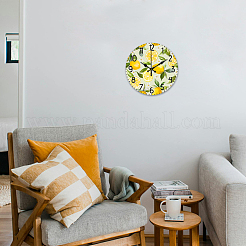 Настенные часы с принтом из мдф&nbsp;HJEW-WH0058-010