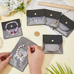 6 шт. сумки для хранения ювелирных изделий из искусственной кожи с железной кнопкой&nbsp;ABAG-CL0001-22B