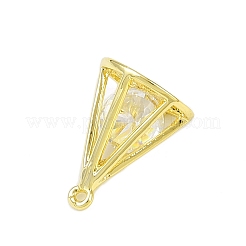 Латунь с подвесками из прозрачного кубического циркония&nbsp;LS-KK-L238-32G