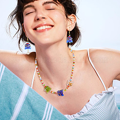 18шт 6 цвета бусины лэмпворк ручной работы&nbsp;LAMP-TA0002-12