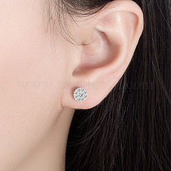 Латунные подвески и серьги-гвоздики с микропаве из прозрачных кубических цирконий&nbsp;FS-WGDAB53-03