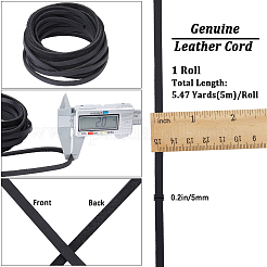 Плоский шнур для украшений из воловьей кожи LC-GF0001-10A-04
