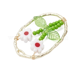 Подвески из стеклянного бисера и стекла миллефиори ручной работы&nbsp;PALLOY-MZ00901-06