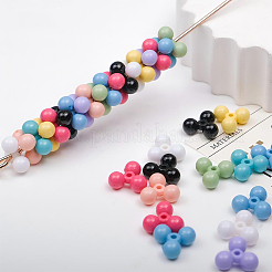 200 шт. Непрозрачные акриловые бусины&nbsp;MACR-SC0002-41