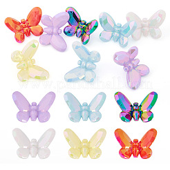 10шт УФ-покрытие непрозрачные акриловые бусины&nbsp;OACR-TA0004-09