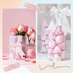 14 шт. 7-х цветный полиэстеровый бант для украшения&nbsp;DIY-SP0004-82