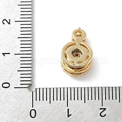 Вращающиеся латунные подвески с микропаве из кубических цирконий&nbsp;LS-KK-K305-17G