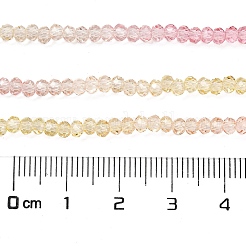 Прозрачные окрашенные стеклянные бусины&nbsp;X1-DGLA-A034-T2mm-A09