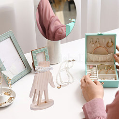 2 шт. настольный органайзер для колец из дерева в форме руки&nbsp;ODIS-CA0001-33A