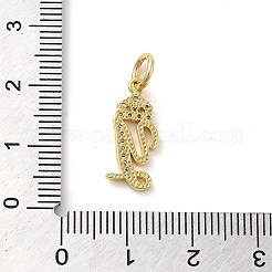 Латунные микро проложить кубического циркония подвески&nbsp;KK-M273-01G-Y