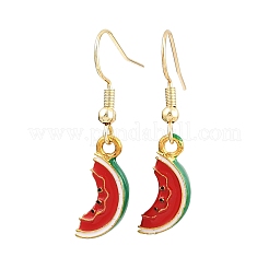 Болтающийся серьги сплава эмали&nbsp;EJEW-JE06585