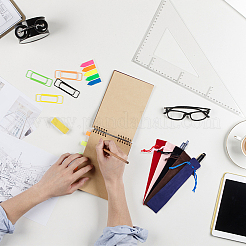 40шт. прямоугольный и овальный бархатный мешочек для ручек на шнурке&nbsp;AJEW-PH0003-26