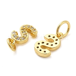 Латунные микро проложить кубического циркония подвески&nbsp;KK-M273-02G-S