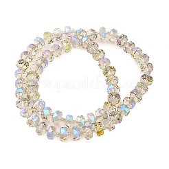 Прозрачные стеклянные бусины гальваническим пряди&nbsp;LS-EGLA-P062-01A-HR05