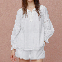 2 ярд хлопчатобумажной ткани для вышивки&nbsp;DIY-ME0001-81