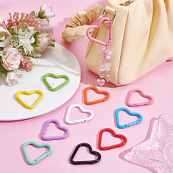 20 шт. двухцветные пружинные кольца из алюминиевого сплава&nbsp;FIND-UN0010-07