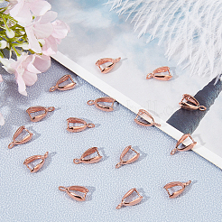 Класс латунный залог щепотки льда для изготовления кулона&nbsp;KK-PH0001-35RG-NR