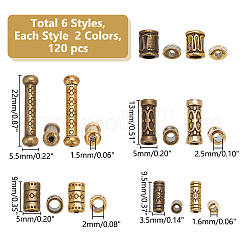 100шт 10 стиля бусины из сплава в тибетском стиле&nbsp;TIBEB-WR0001-05
