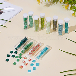 240 шт. 12-х цветные стеклянные бусины с тремя отверстиями&nbsp;SEED-ME0001-10B