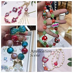 УФ-покрытие радужными переливающимися акриловыми бусинами&nbsp;OACR-C010-14B