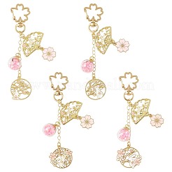 Подвесные брелки из сплава эмали&nbsp;HJEW-FS00052-03