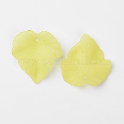 Осенняя тема прозрачные матовые акриловые подвески&nbsp;X-PAF002Y-17