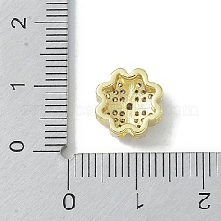 Покрытие стойки латунь микропаве прозрачные кубические циркониевые бусины&nbsp;KK-A220-10G