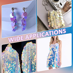 Подвески из пвх с пайетками&nbsp;KY-WH20004-07B