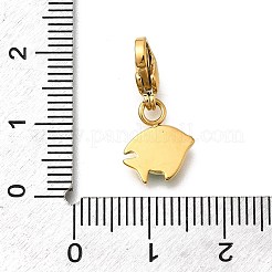 Подвесные украшения из эмалированной нержавеющей стали 304 в виде рыб&nbsp;STAS-R159-48G-03