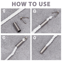 50 шт. 5-цветные литые съемные фиксаторы конца шнура&nbsp;FIND-CP0002-56